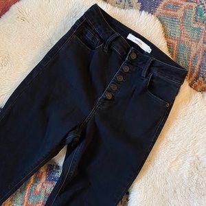 HIDDEN high rise Jeans button fly 25